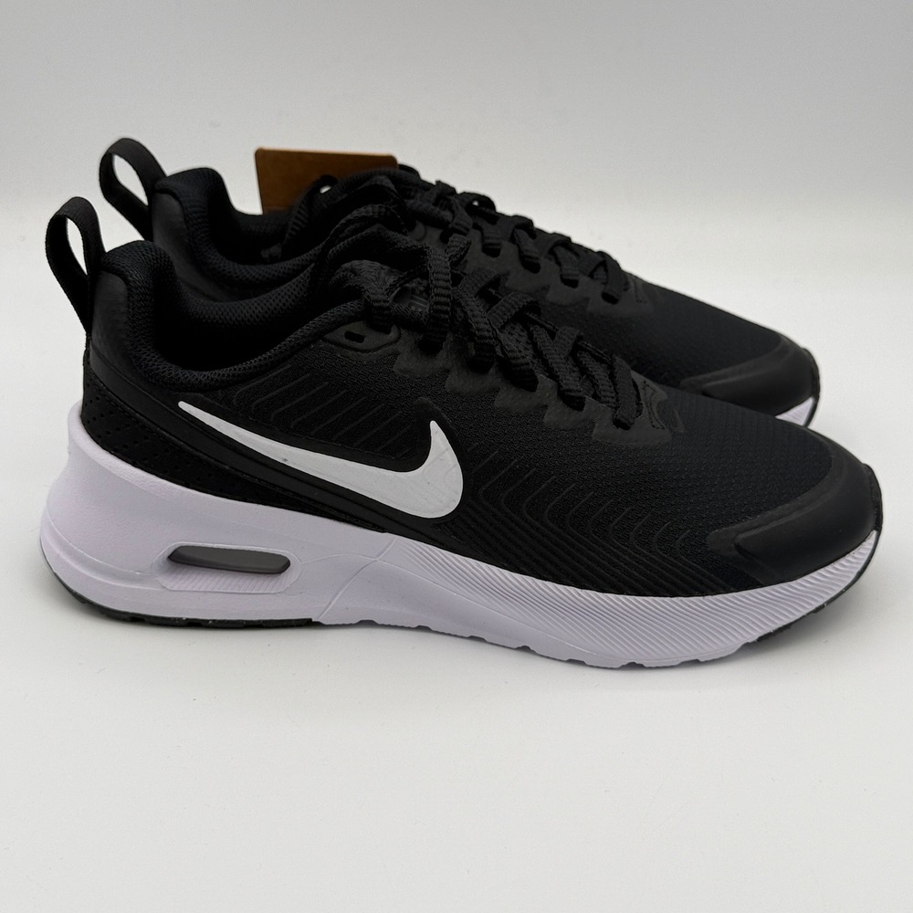 Nike Air Max Nuaxis Shoes Women Size 6 Black White Running HF1233 001